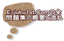 E-juku1st.Comの全 問題集の概要と流れ 
